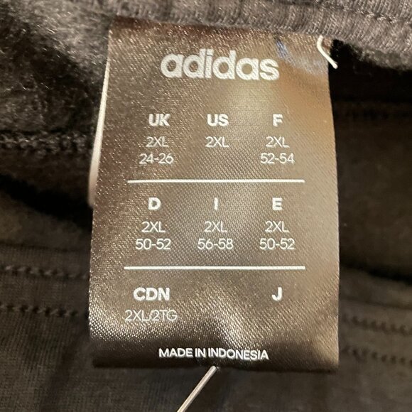 NWT Adidas Cozy Black Fleece Joggers with Pockets in Women's 2X - Picture 3 of 11